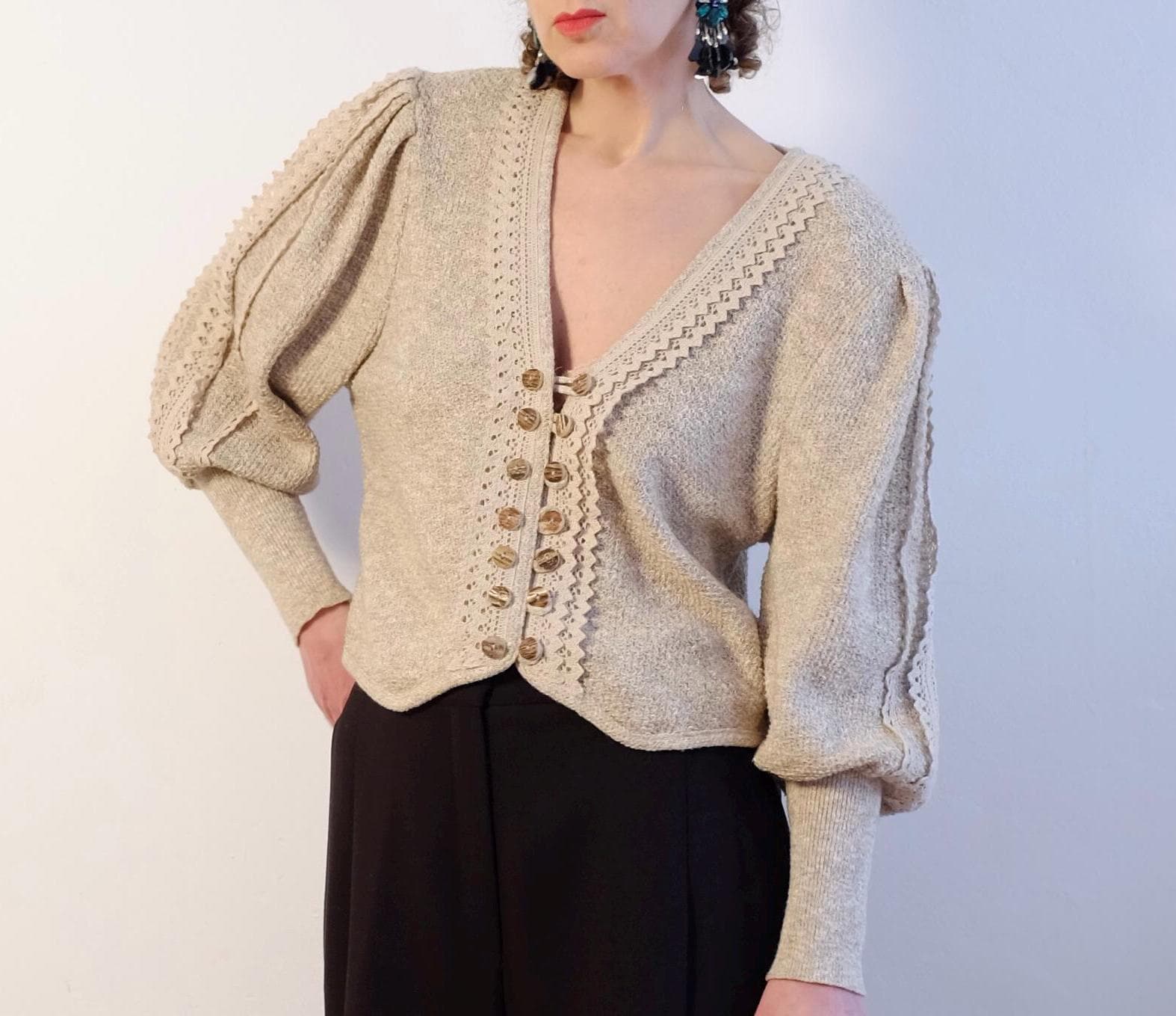 Damen Strickjacke Astrifa Strickmantel Cardigan Strickmantel