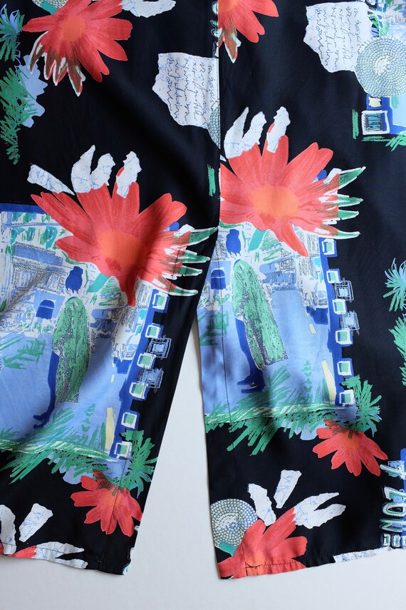 Oversized summer blouse patterned with colorful i… - image 8