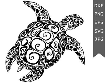 Download Free Sea Turtle Zentangle Etsy SVG Cut Files