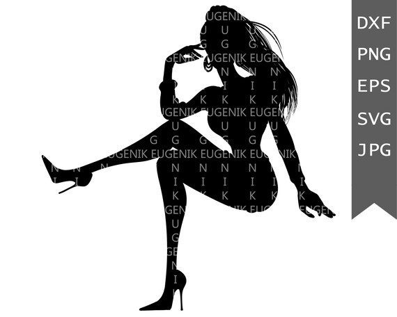 Download Sitting Woman Svg Silhouette Cameo Cut Files