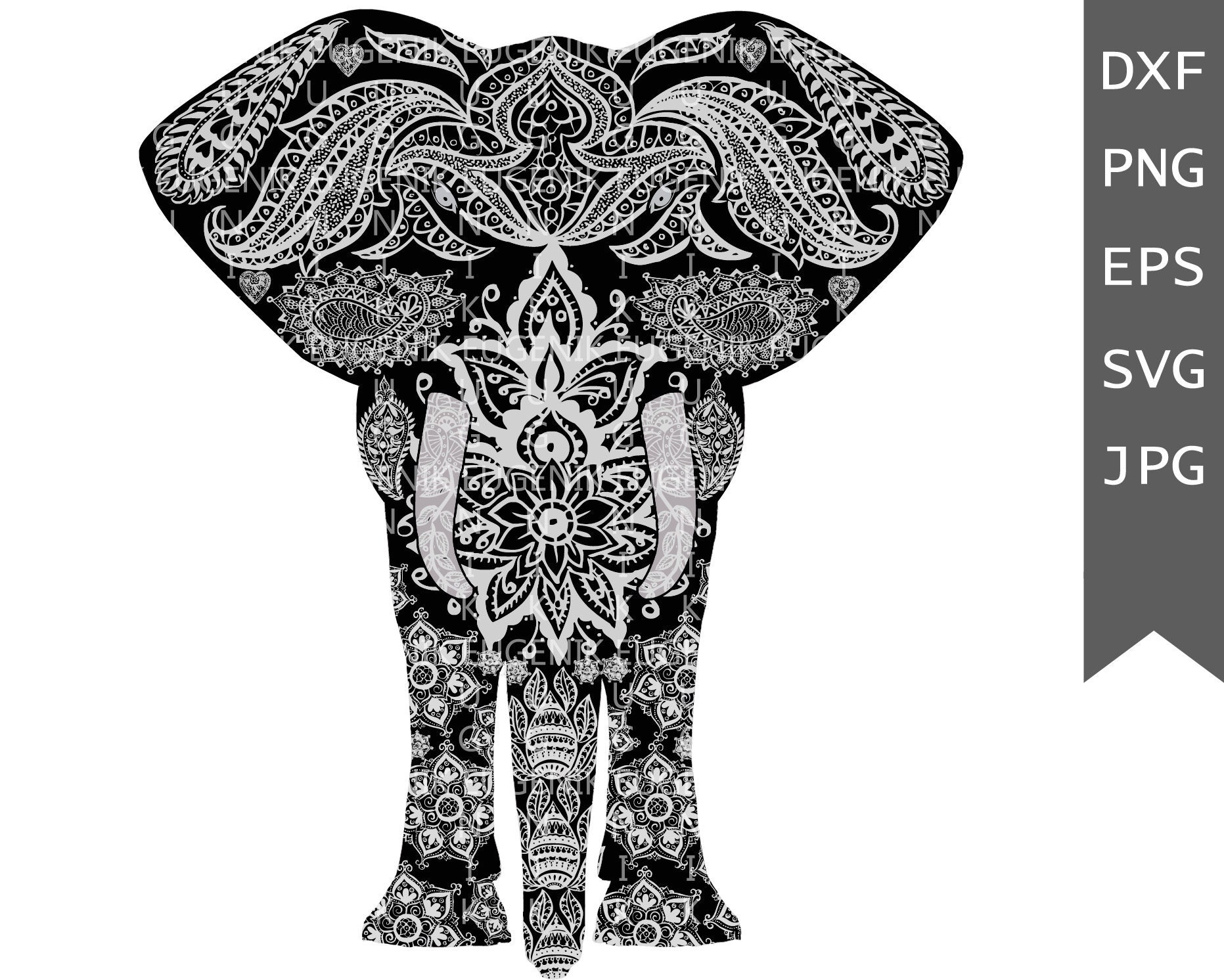 Free Free 331 Mandala Elephant Face Svg SVG PNG EPS DXF File
