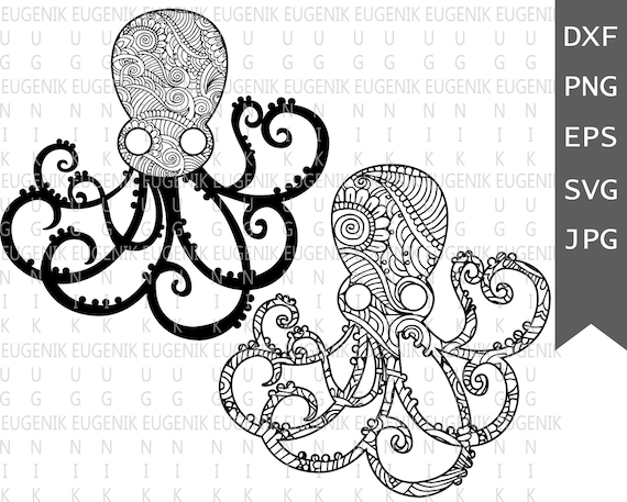 Download Octopus Mandala Svg Squid Mandala Svg Octopus Zentangle Svg Etsy PSD Mockup Templates