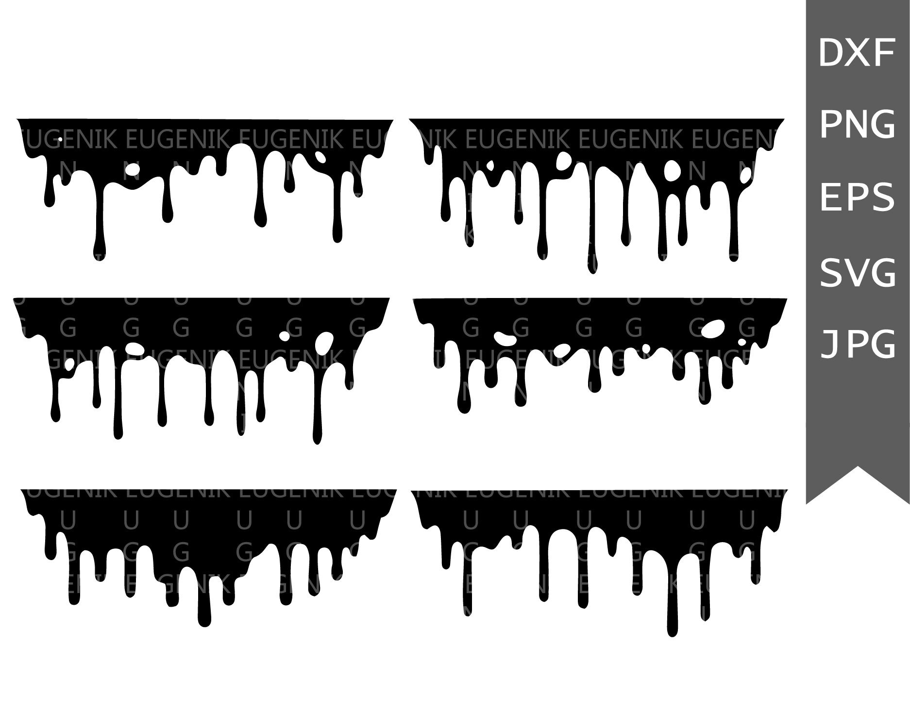 Download Dripping svg Drip svg Smudges svg Dripping borders svg ...