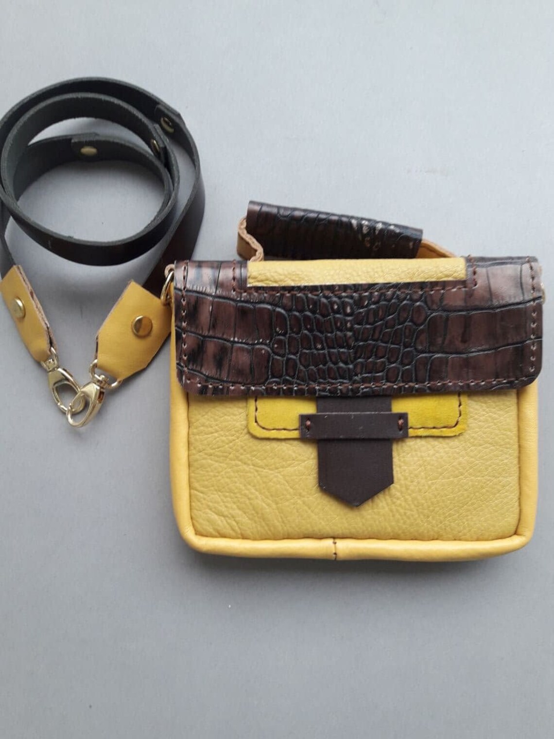 Leather bag handmade bag leather handmade bag natural Etsy