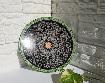 Mınakari Copper Plate, Decorative Plate, Wall Hanging Decor Plate, Handmade Wall Decor, Bedroom Wall Decor, Office Decor, Handmade Gifts