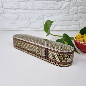 Handgefertigte Stiftetui, handgefertigte gravierte Stifthalter, Luxus-Stiftetui, Stiftgeschenkbox, dekorative Stiftbox, Chatam Box, Neujahrsgeschenke, Geschenke für Männer