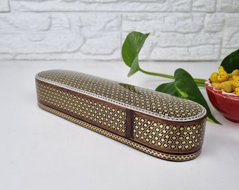 Handgefertigte Stiftetui, handgefertigte gravierte Stifthalter, Luxus-Stiftetui, Stiftgeschenkbox, dekorative Stiftbox, Chatam Box, Neujahrsgeschenke, Geschenke für Männer