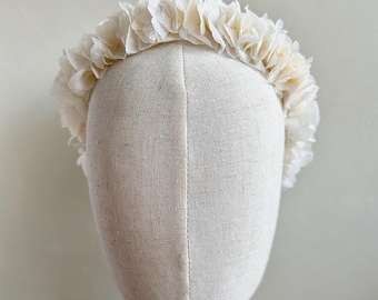 Flower headband, Headpiece for bride, Boho bridal crown