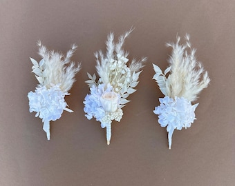 Bröllopsboutonniere, Vita blommor bröllopsaccessoarer