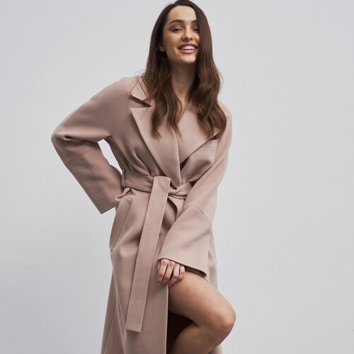 Latte coat, women beige coat, long beige coat, women long coat, long coats, long down coat, long wool coat, wool coat women, 380 Latte Coat