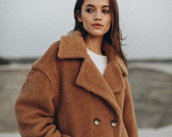 Wool Camel Coat - Etsy