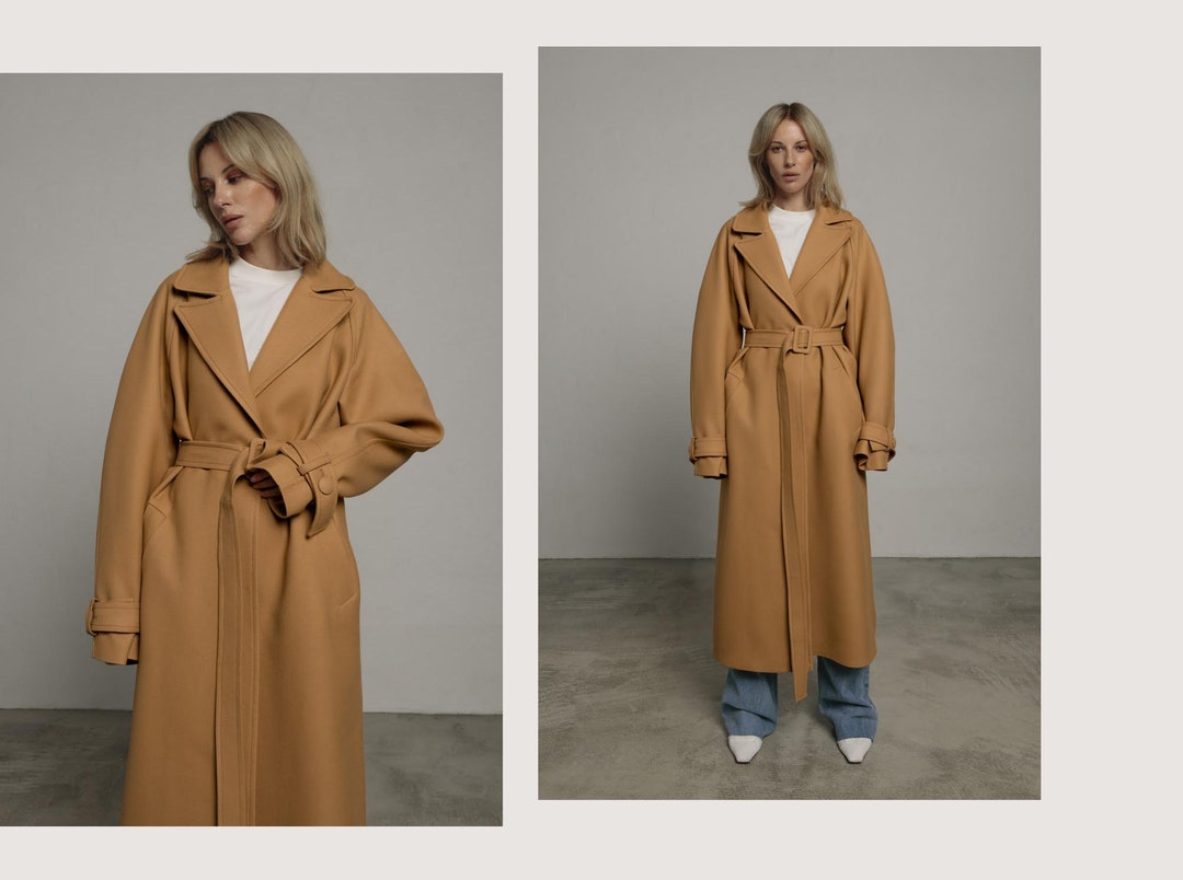 Long Camel Coat, Women Camel Coat, Coat Beige, Beige Wool Coat, Beige