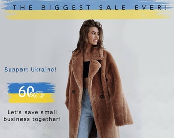 teddy bear full length coat