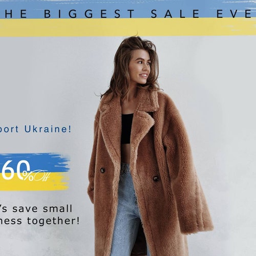 Black Friday Sale Teddy Bear Coat Sale 