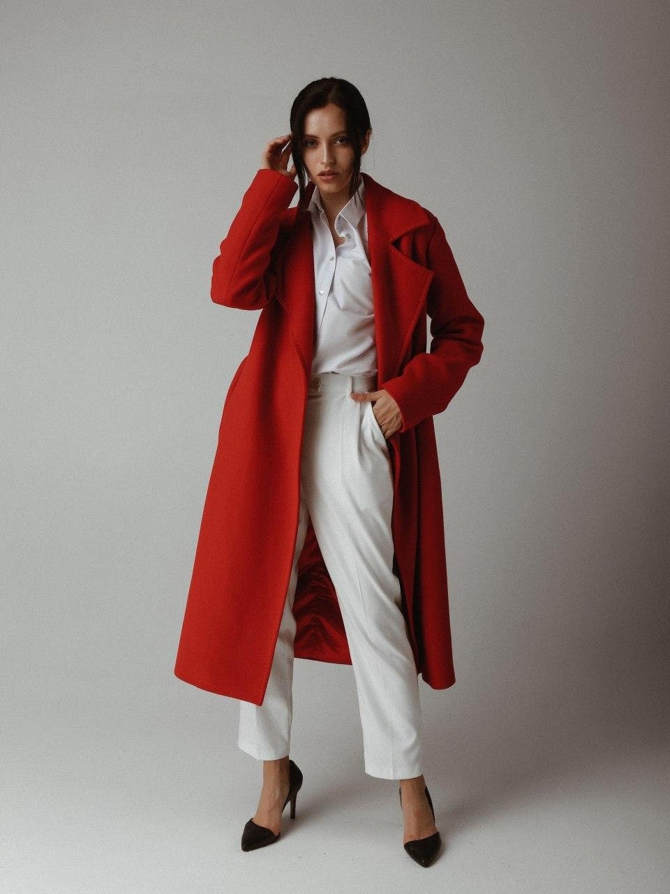 red coat long