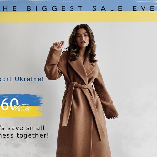 Camel coat, women camel coat, long camel coat, women long coat, long coats, long down coat, long wool coat, wool coat women, 380 Camel Coat