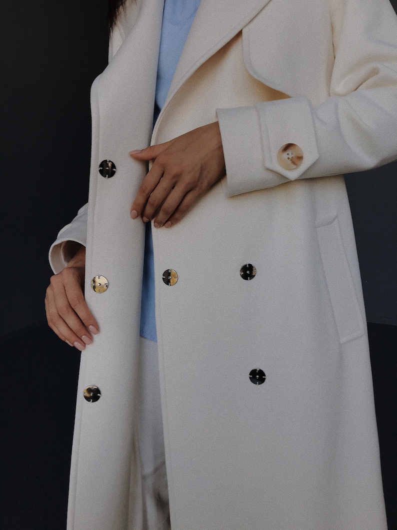white trench coat