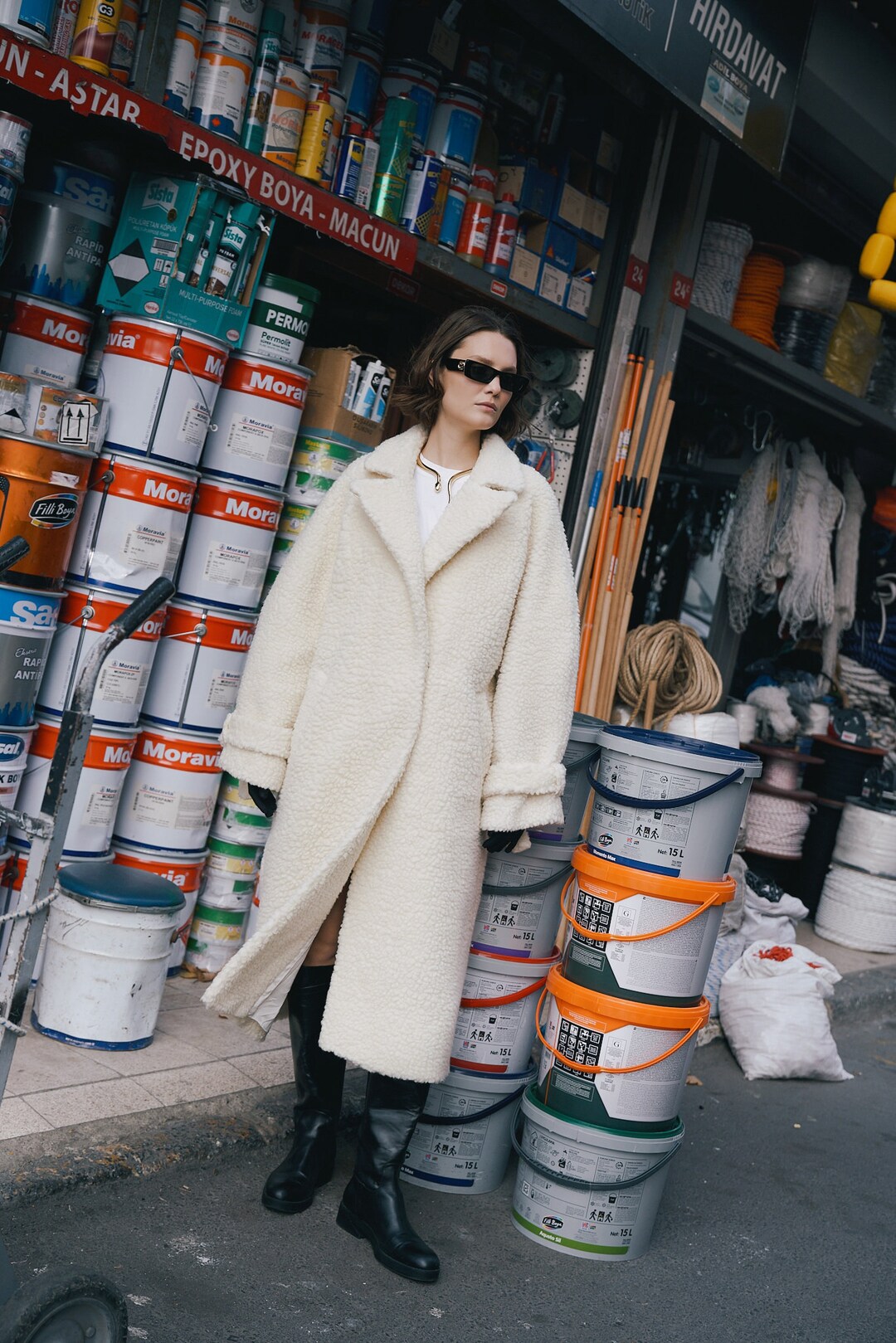 Ivory Wool Coat, Women Wool Coat, Coat for Women, Ivory Long Coat, Winter Coat, Long Winter Coat