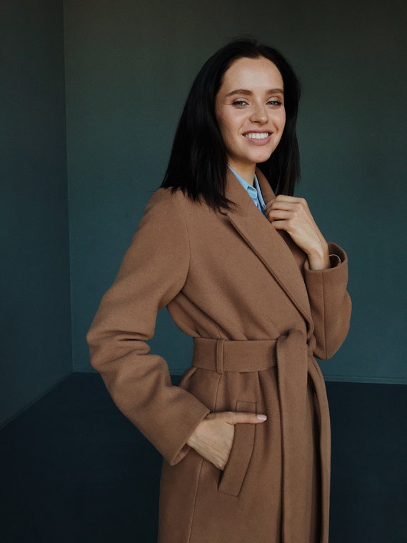 Manteau long clearance femme en solde