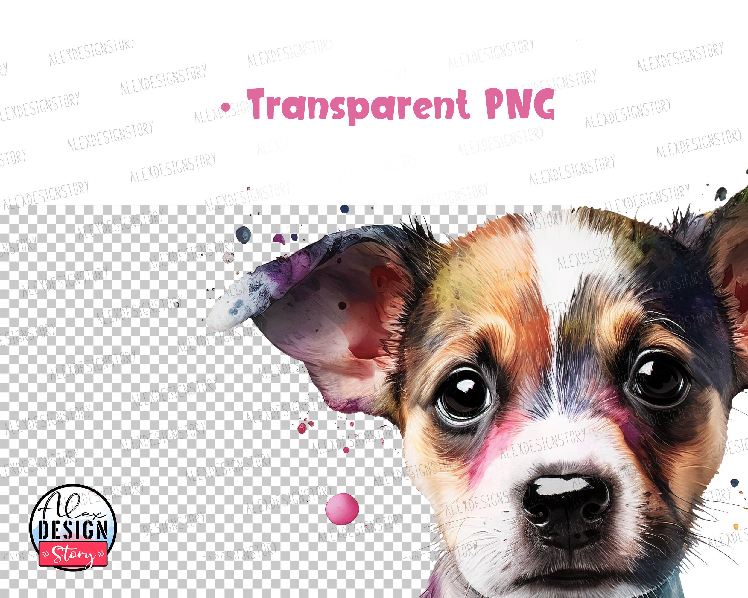 Watercolor Puppy PNG Clipart – Dog Nursery Art (digital Download) - Etsy