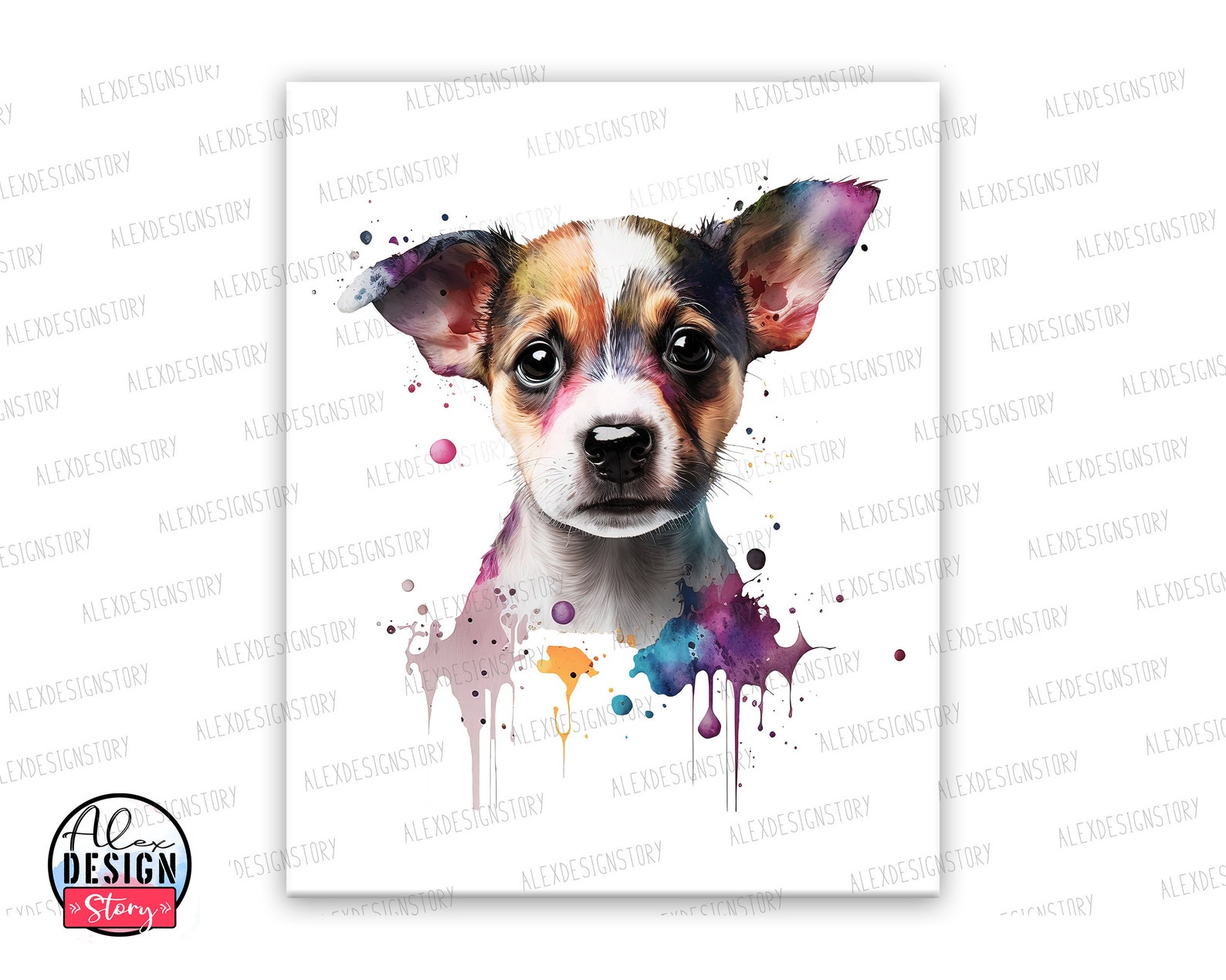 Watercolor Puppy PNG Clipart – Dog Nursery Art (digital Download) - Etsy
