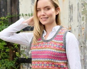 Vintage1960s Shetland Wool Vest/tank Top Size S/m - Etsy Israel