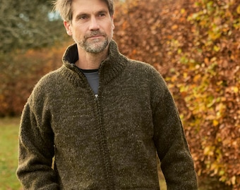 Veste Hippie Goa En Laine Tricotée Avec Capuche Et Doublure Polaire - Style Ethnique Hiver