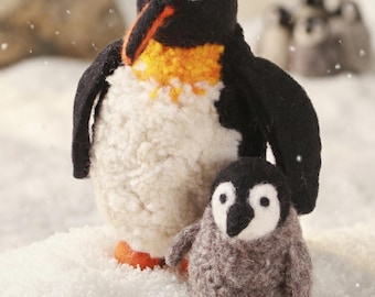 Felted Penguin Decorations: 100% Wool, Pachamama