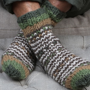 Men's Chunky Knit Sofa Socks - 100% Wool | Pachamama
