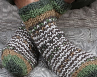 Men's Chunky Knit Sofa Socks - 100% Wool | Pachamama