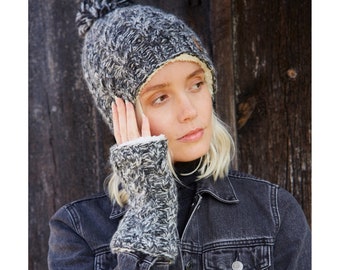 Ben Berger Faux Leopard Fur Hat & Gloves Set Womens Animal - Etsy