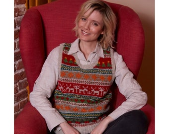 Fairisle tank top best sale ladies