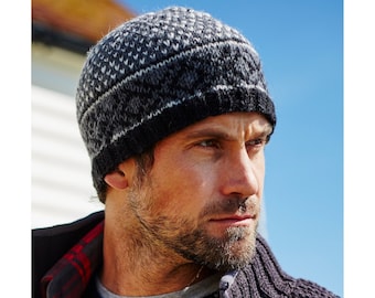 CHARM Berretto Visiera Da Cotone Organico - Cappello Maglia Uomo Chemio Calotta Mix Beige - 13