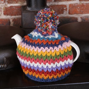 Yucatan Tea Cosy Handknit 100% wool designed by Pachamama image 3