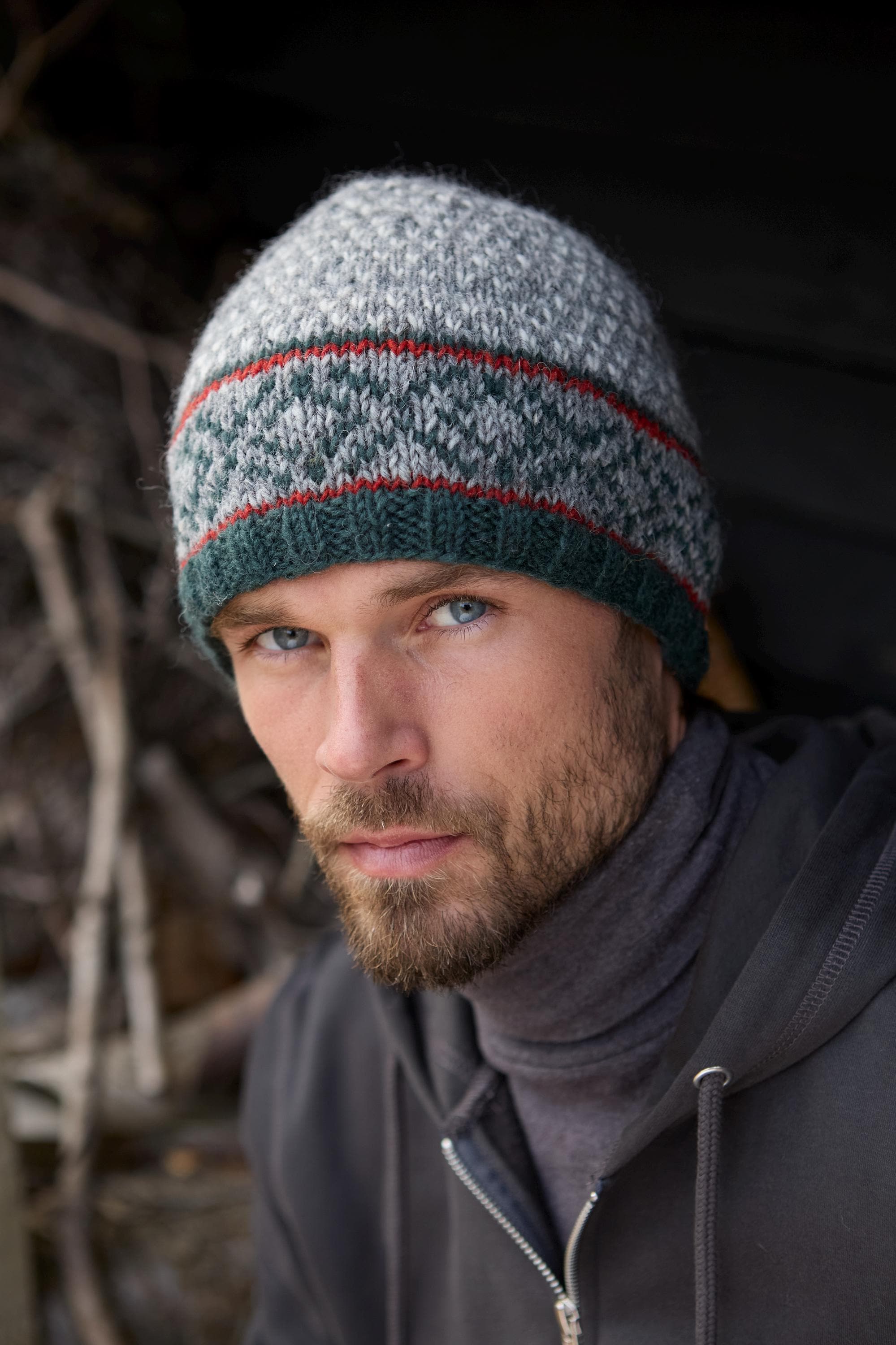 Yixda Men's Winter Knitted Beanie With Peak & Fleece Lining - Warm Acrylic Hat, One Size Fits Most