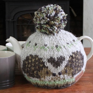 Hedgehog Wool Tea Cosy - 100% Wool - Knit Tea Cosy - Hedgehog Decor - Hedgehog Teapot Cover - Hedgehog Tea Cosie - Hedgehog Gift - Pachamama
