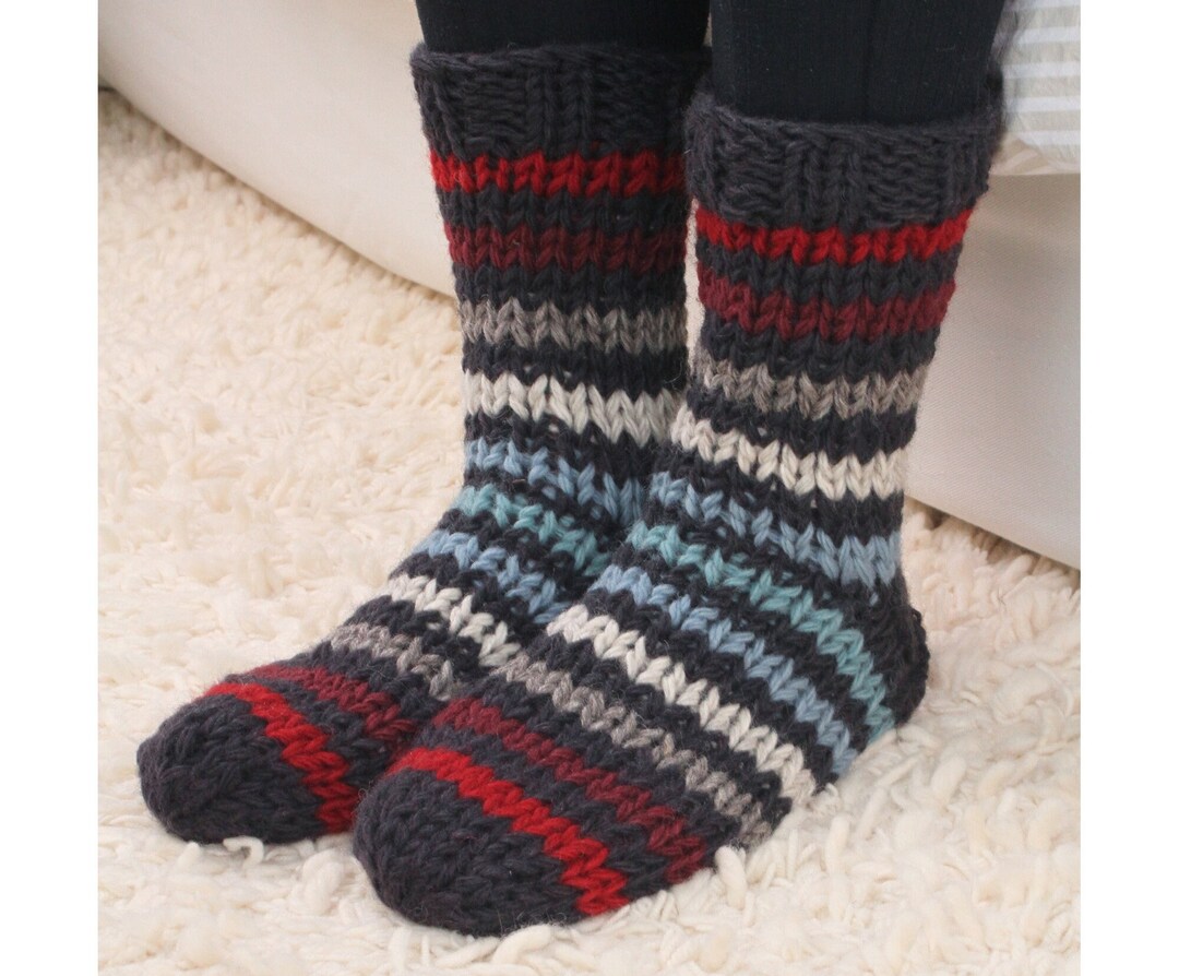 Men's Wool Socks 100 Wool Wool Sofa Sock Men's Homewear Ethical