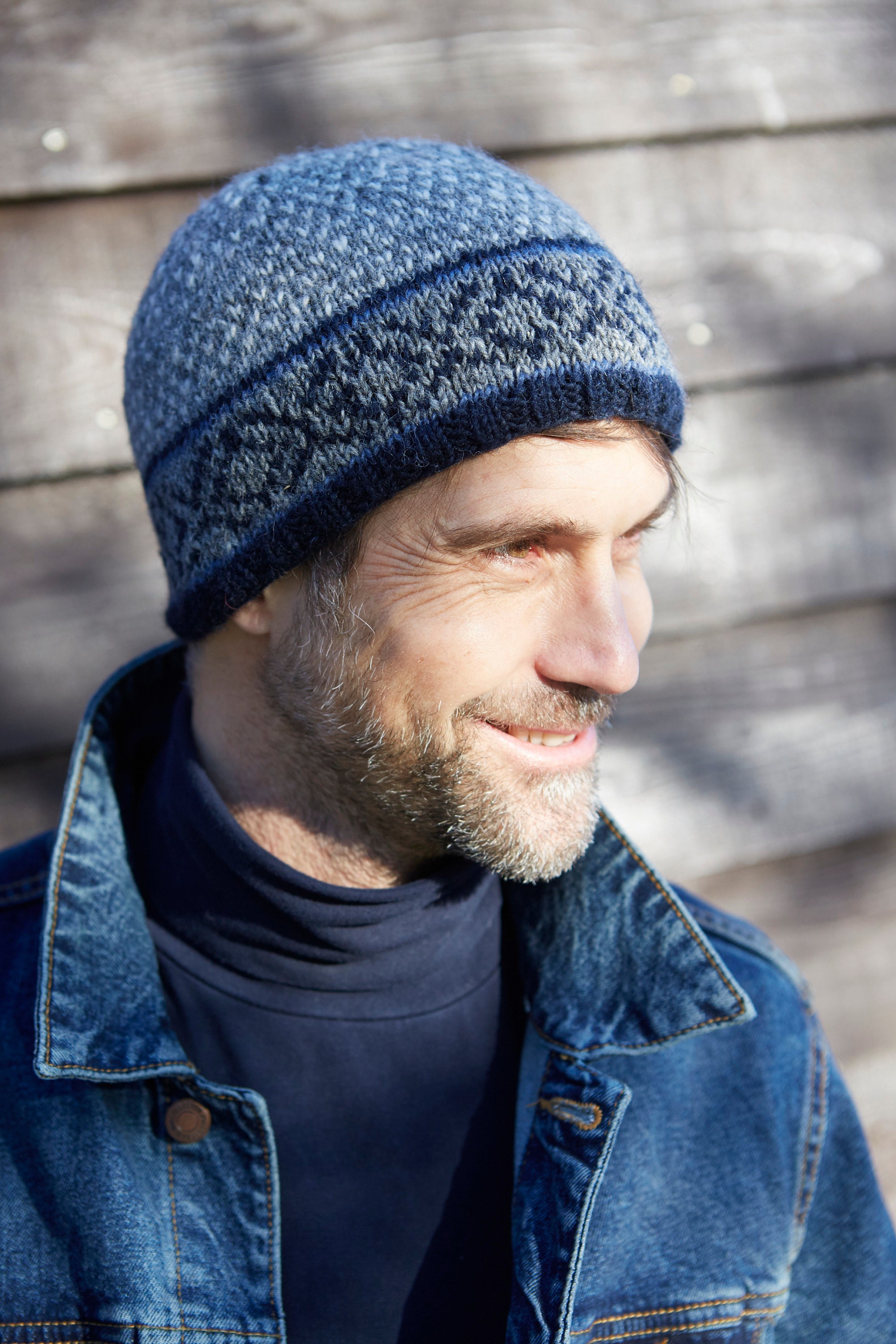 Pachamama Men Wool Beanie Skull Hat Fleece Lined Handknitted - View #10