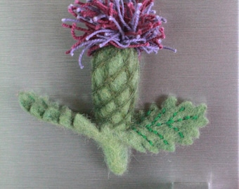 Felt Thistle Fridge Magnet – 100% Wool | Pachamama