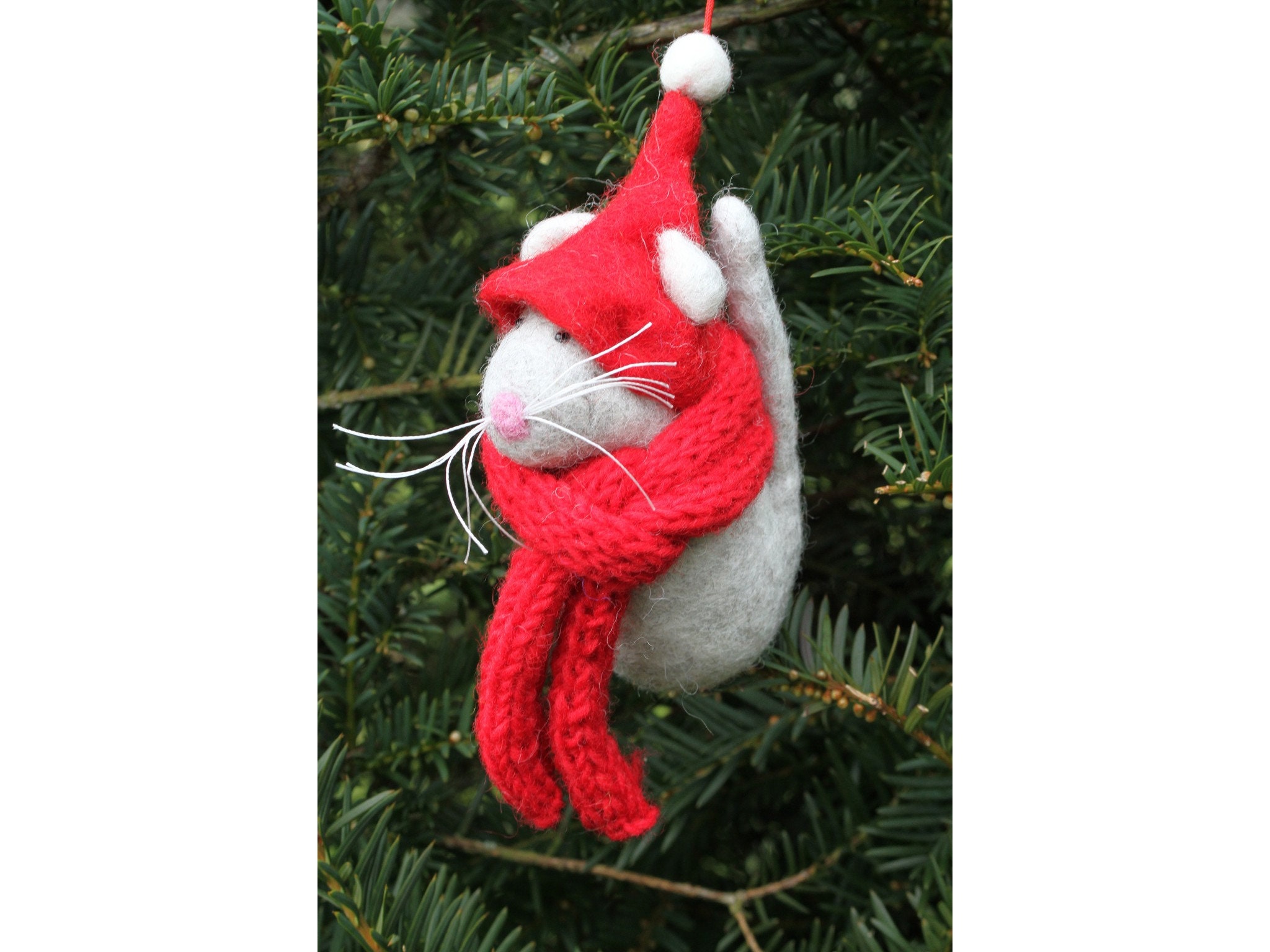 Felt Hanging Mouse Musician Christmas Tree Decorations - The Festive Farm  Shed