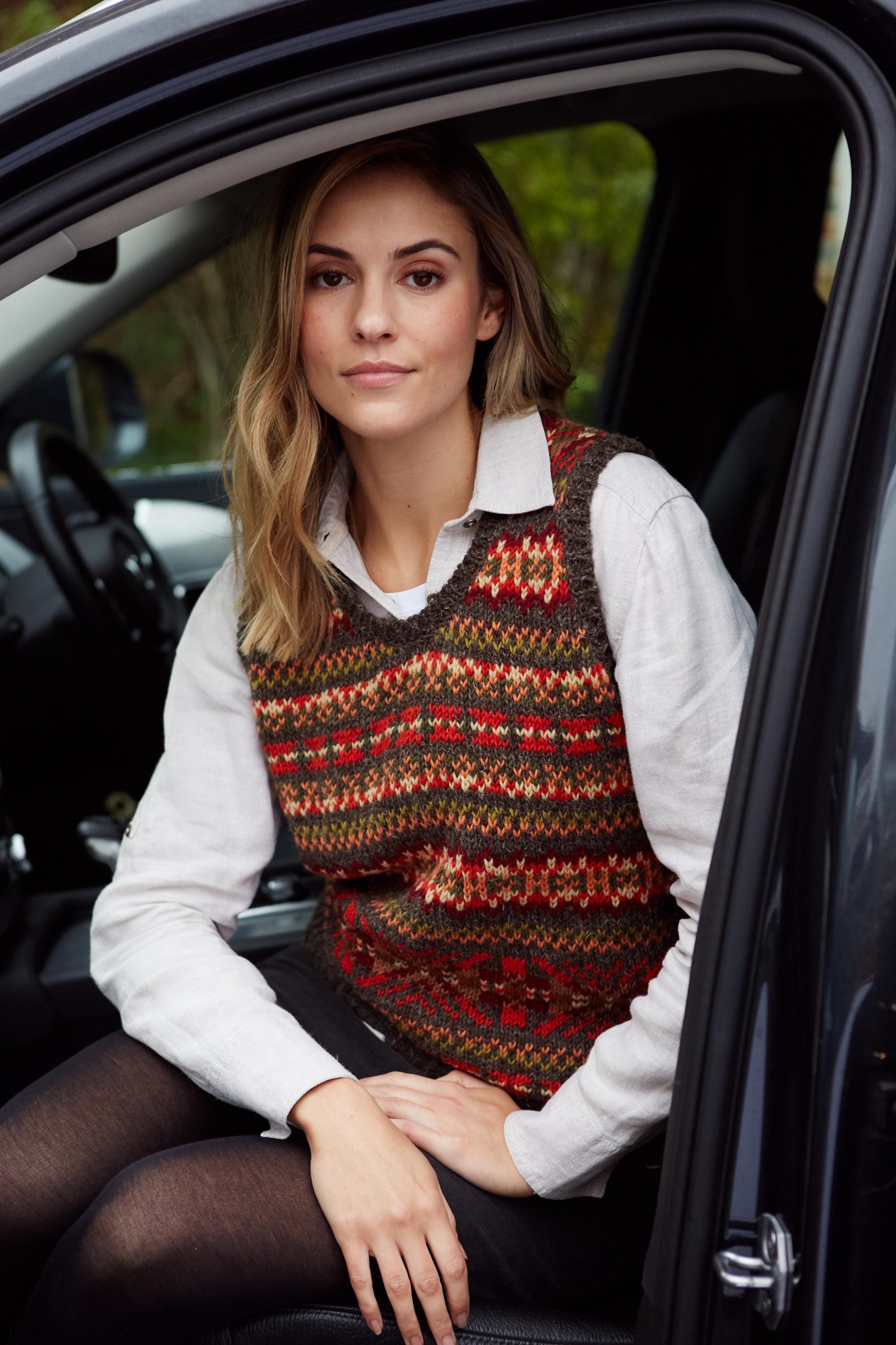 ZDC | Earthy Knitted Tank Top - Women's Sleeveless Pullover