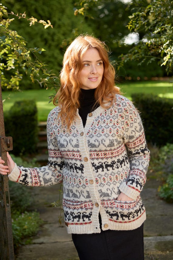 Riva Tricot Maglieria Pullover Maglieria Dusty Blue Cable Knit