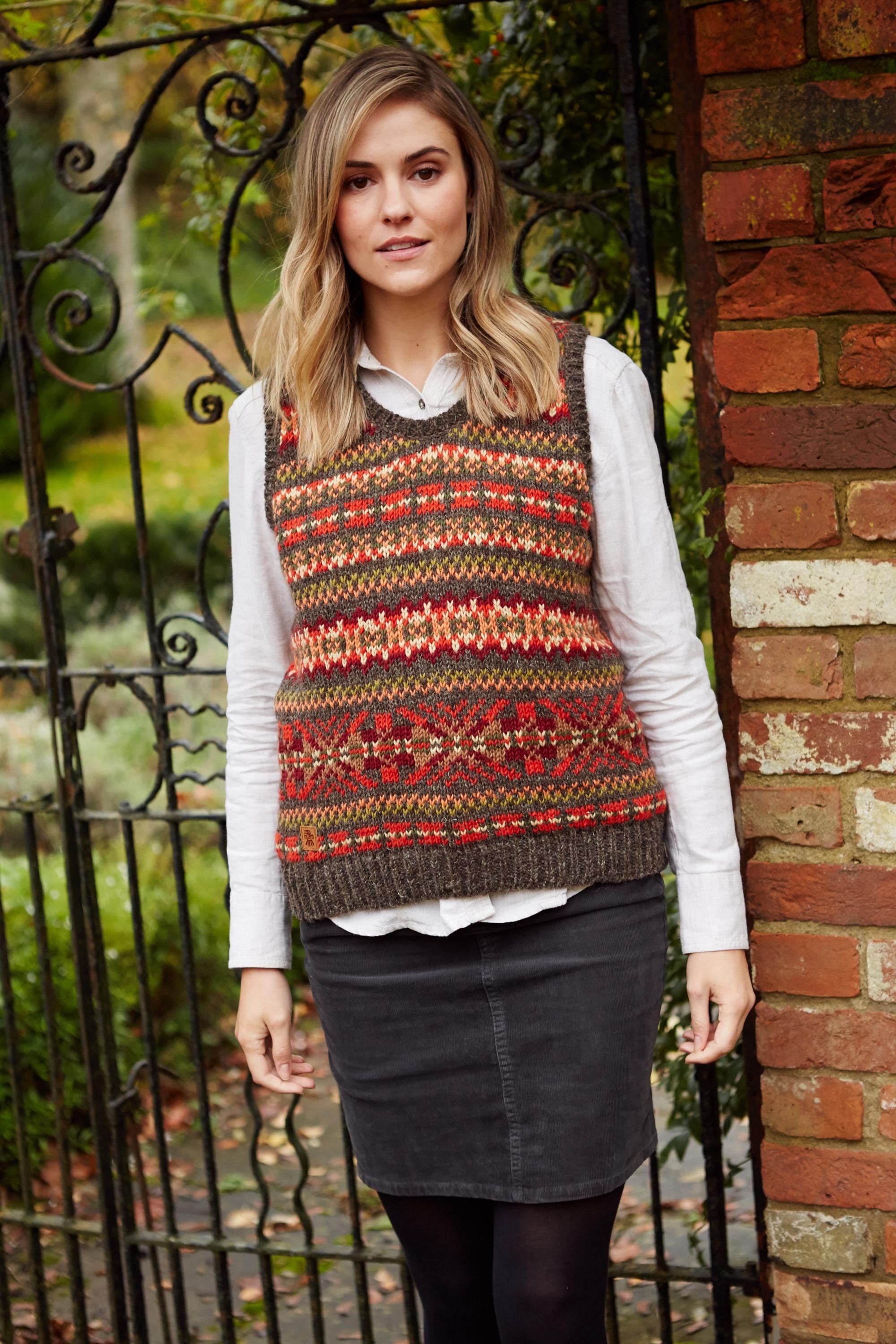 ZDC | Earthy Knitted Tank Top - Women's Sleeveless Pullover