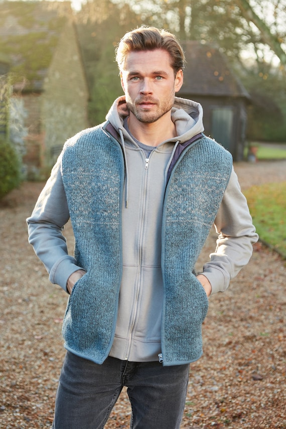 Knit waistcoat mens deals