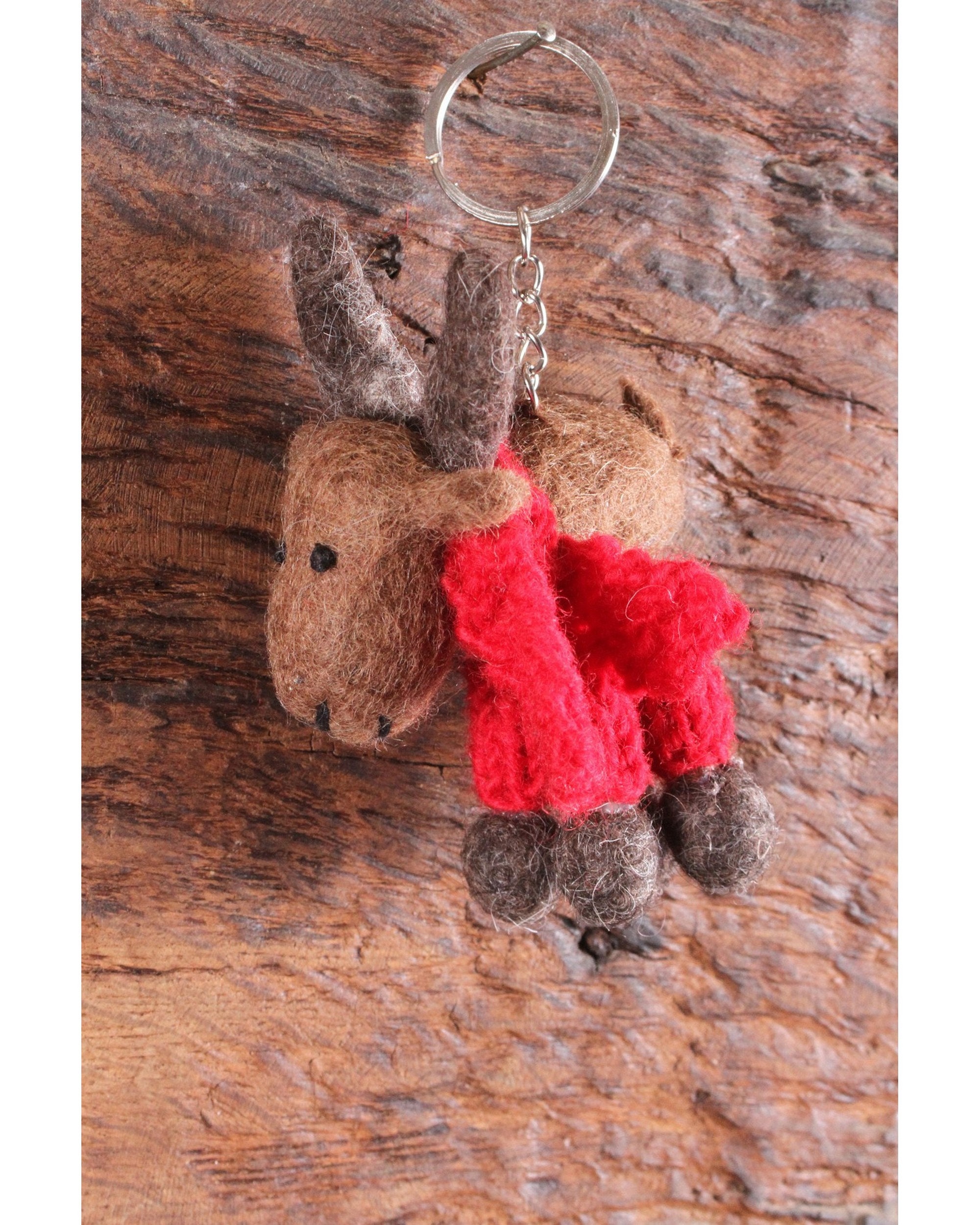 . Elch Moose Anhänger Schlüsselanhänger Taschenanhänger  aus Holz