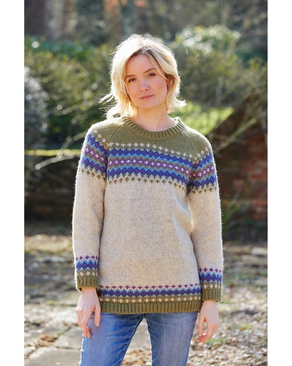Handknitted Sweater 100% Wool Ethical 