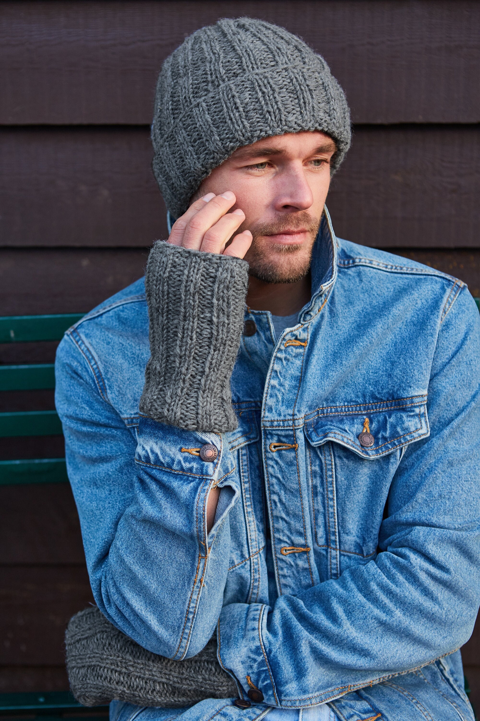 Clásco Gorro Negro De Nverno - Etsy España