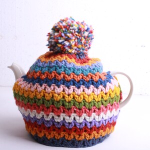 Yucatan Tea Cosy Handknit 100% wool designed by Pachamama image 4