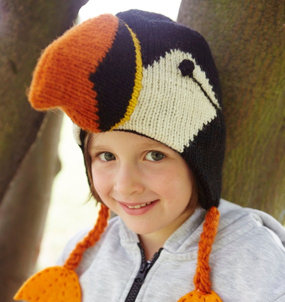 Kids Knit Winter Earflap Hats | Bear Cub | Jan & Jul