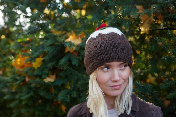 Christmas Pudding Hat Adult Brown Christmas Pudding Hat Adult Brown